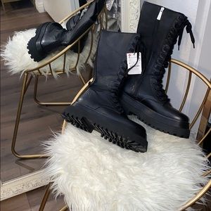 Leather Zara Platform Boots